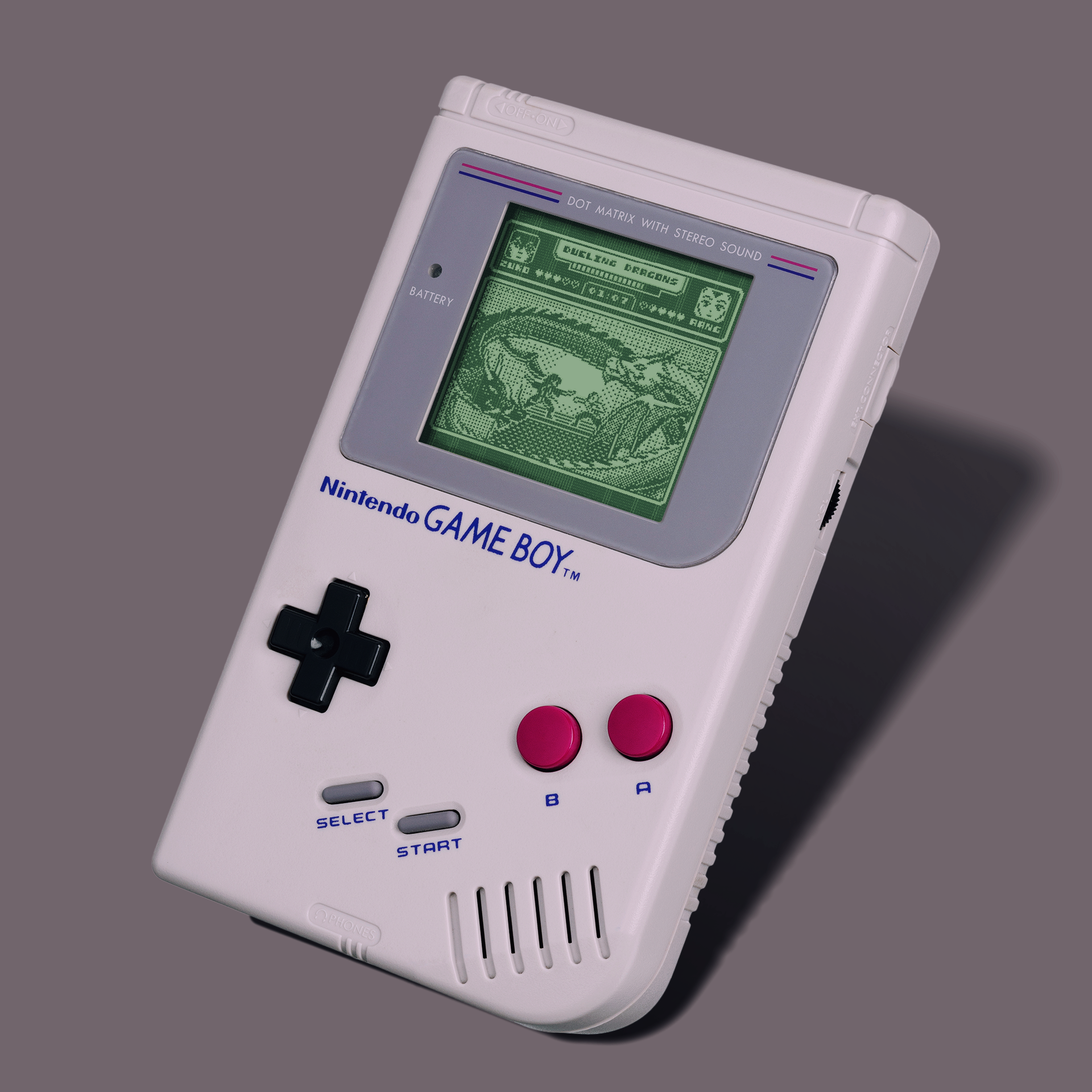 Dueling Dragons Game Boy Angled Mockup