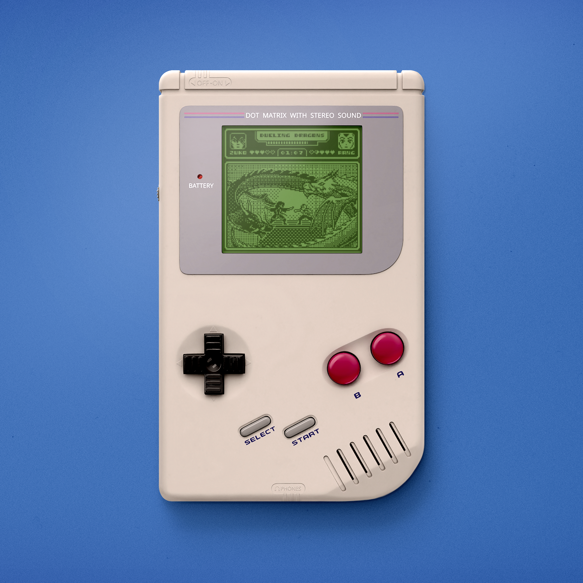 Dueling Dragons Game Boy Mockup