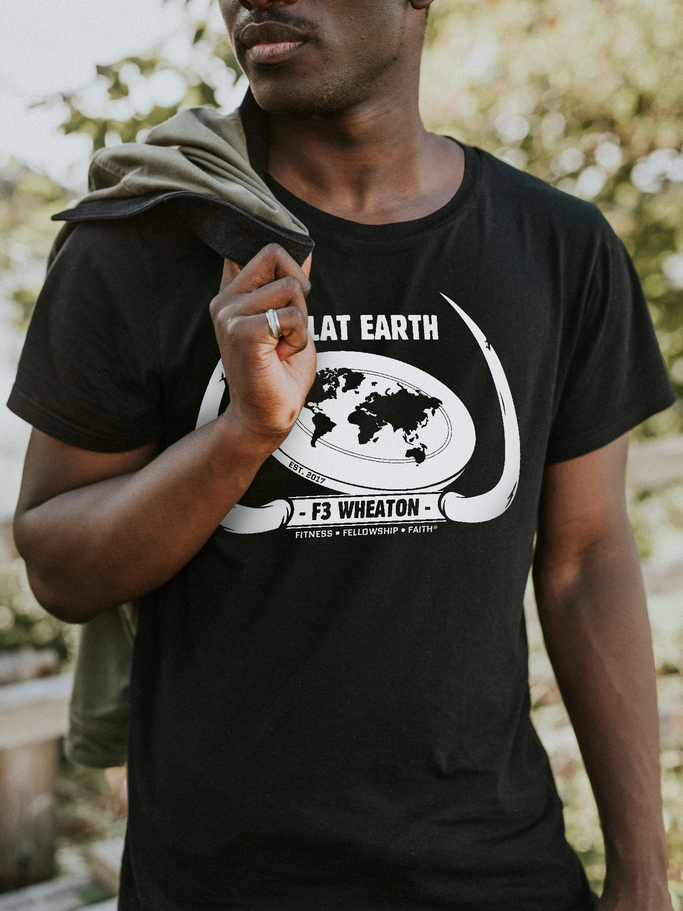 F3 Flat Earth Shirt Mockup 1
